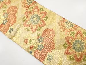 アンティーク　佐賀錦　華紋に桐模様織り出し袋帯（着用可）